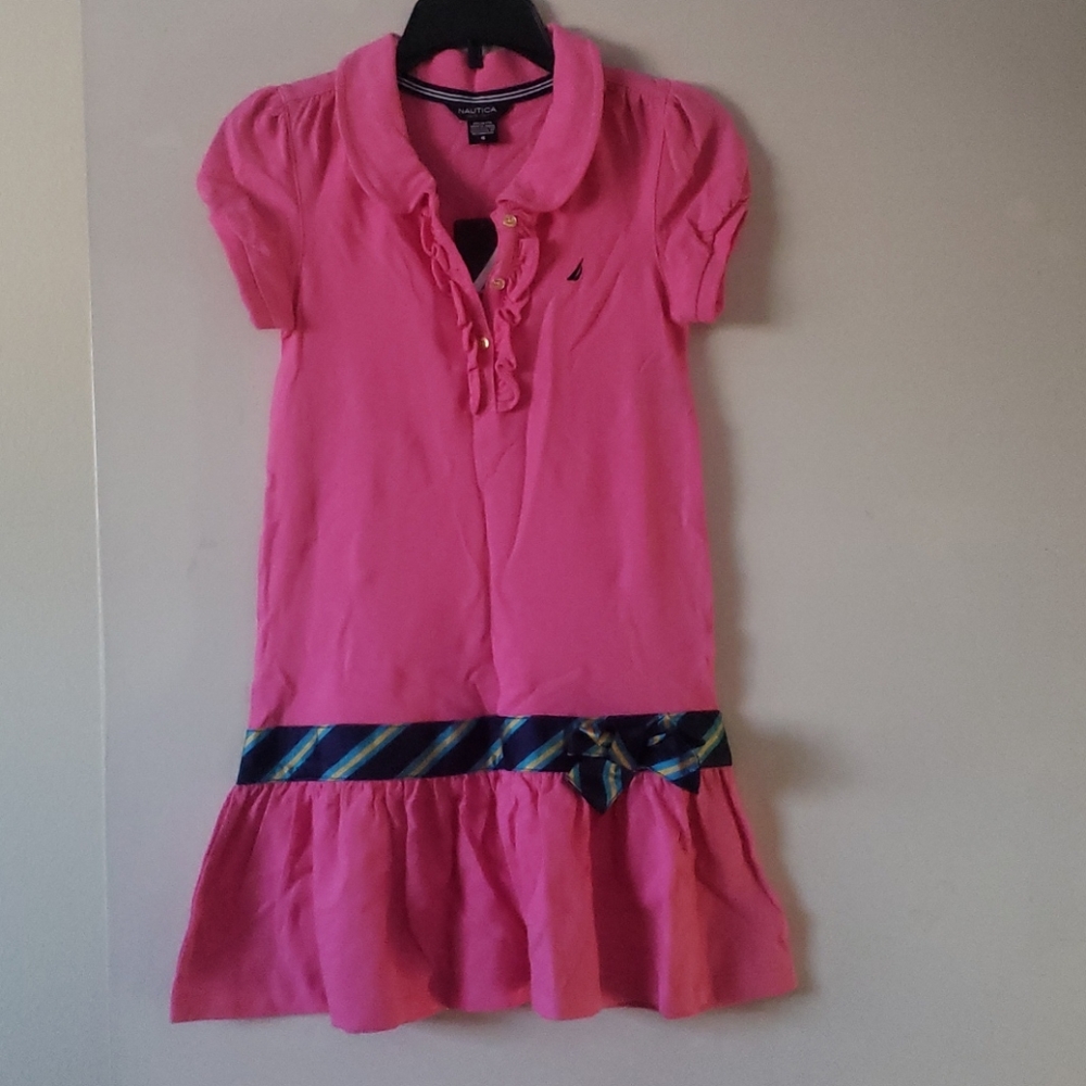 NWT Nautica pink dress for girls